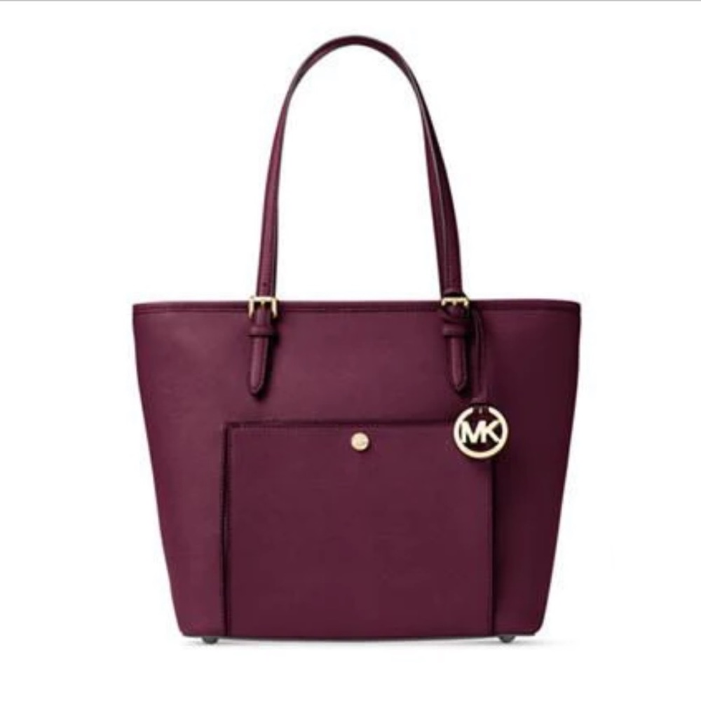 Michael Kors Jet Set Tote - Burgundy